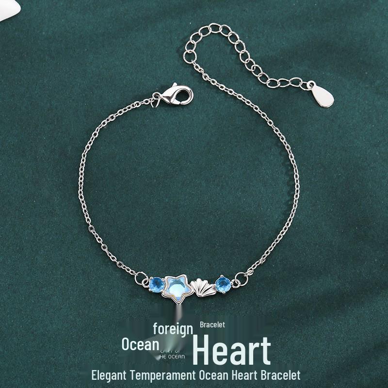 Star Ocean Heart Dámský Nádherný Luxusní Náramek: Elegantní, Všestranné, Snové Šperky