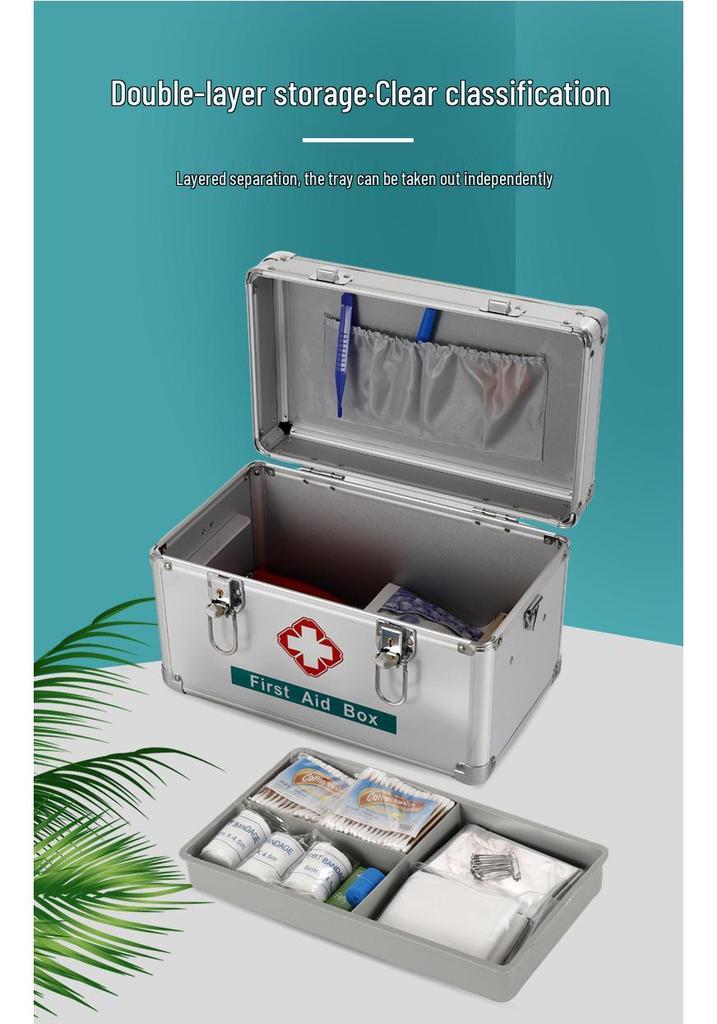 Comprehensive Home & Family First Aid Kit with Emergency Storage Box