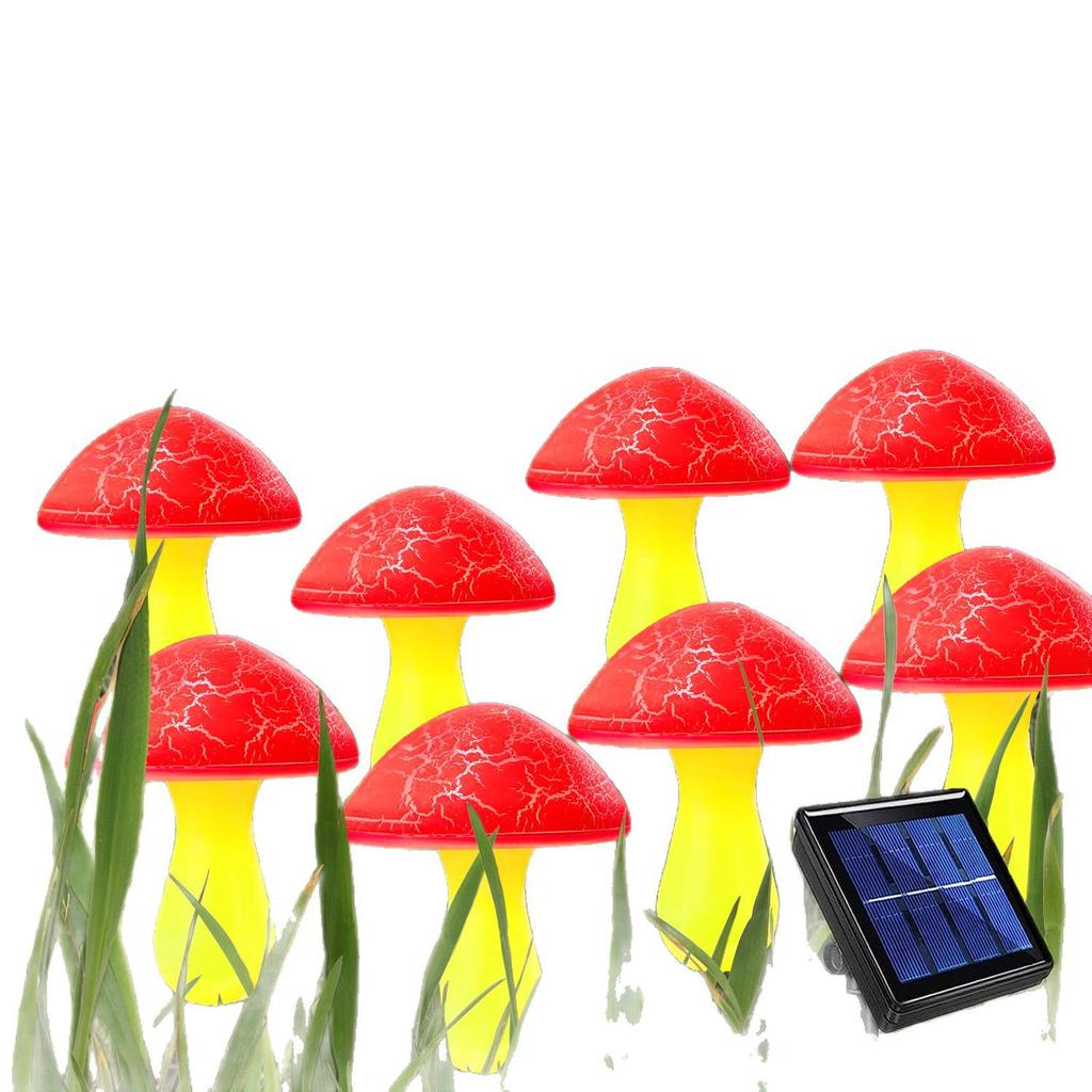 Waterproof Solar LED Mushroom Lamp for Outdoor Lawn & Garden Décor