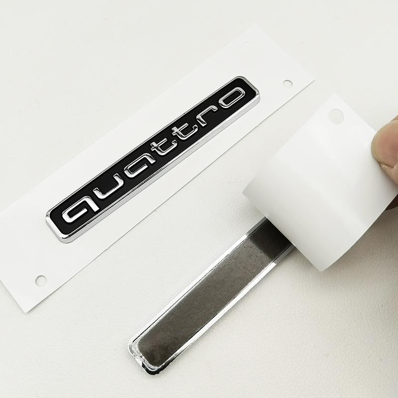 3D ABS Černé Logo Quattro Znak Nálepka Odznak na Auto Pro Audi A3 A5 A4 A6 A7 A8 A1 A2 S3 S4 TT Q3 Q7 Q5 Quattro Nálepka Příslušenství