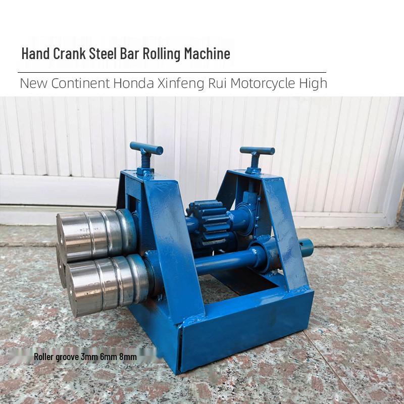 Manual Hand Crank Roll Bender: Compact Cylinder and Plate Bending Machine