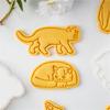 Assorted Cats Shape Cookie Molds Creative Cats Designs Biscuits Baking Stamper for DIY Cookie Making Enthusiasts