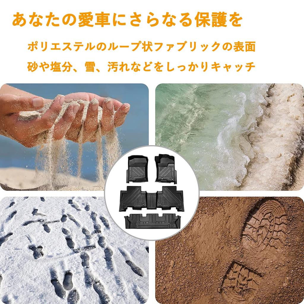 Compatibil cu Toyota Land Cruiser Prado Seria 150 și Piese Protectoare 3D de Podea 3D Auto TPE (7 Pasageri), Devreme, Mijloc, Modele. Covorașe, Covorașe,