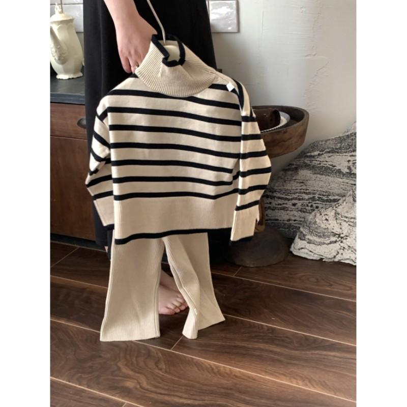 

Комплект осенне-зимней одежды для девочек Пуловер + Брюки Комплект из двух предметов 90