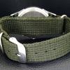 VINTAGE HAND-WINDING REFURBISHED SWISS MENS GREEN COLOR DIAL WATCH a700980-5 R205a-a700980