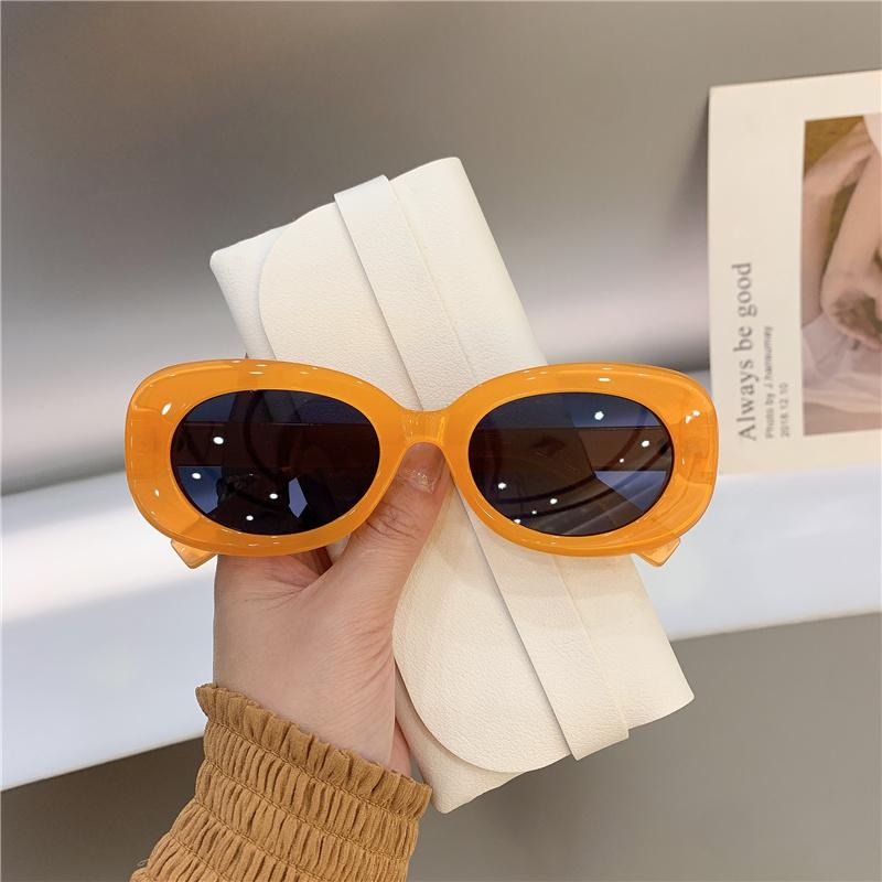 

New Large Oval Frame Sunglasses Fashion Men S And Women S Glasses Vintage Uv400 Tone Men S And Women S Eyewear as picture
