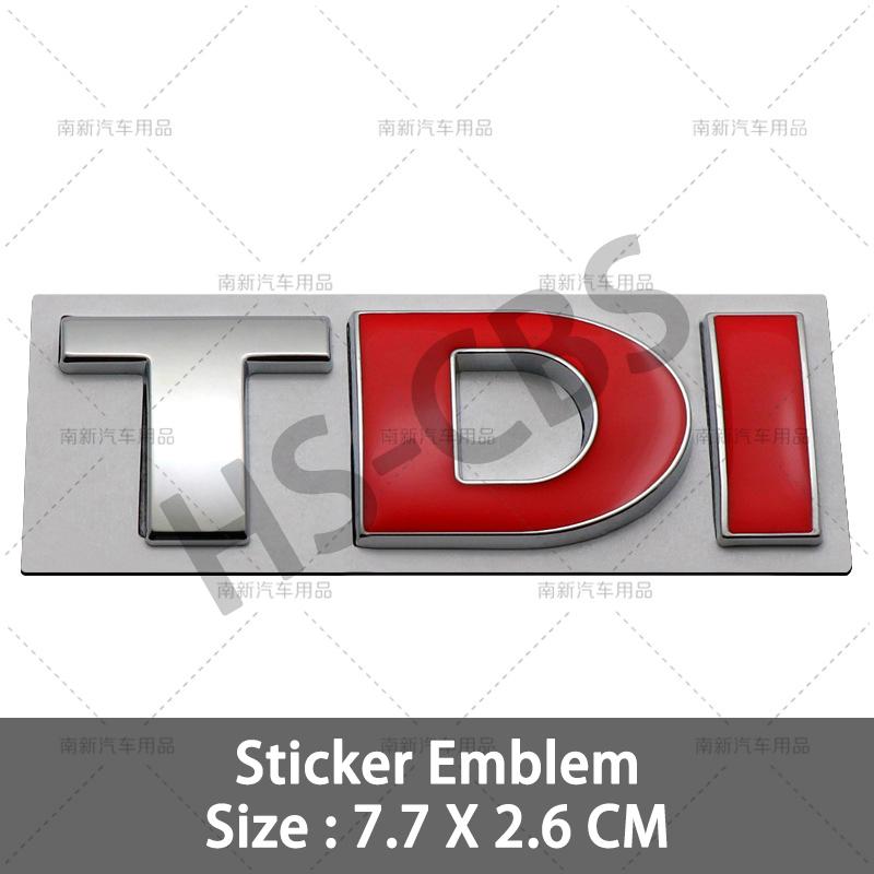 3D Металлическая эмблема Tdi Эмблема TDi Наклейки на переднюю решетку автомобиля Наклейка на заднюю крышку багажника Для Golf Sagitar Magotan Polo Santana Vista Lavida