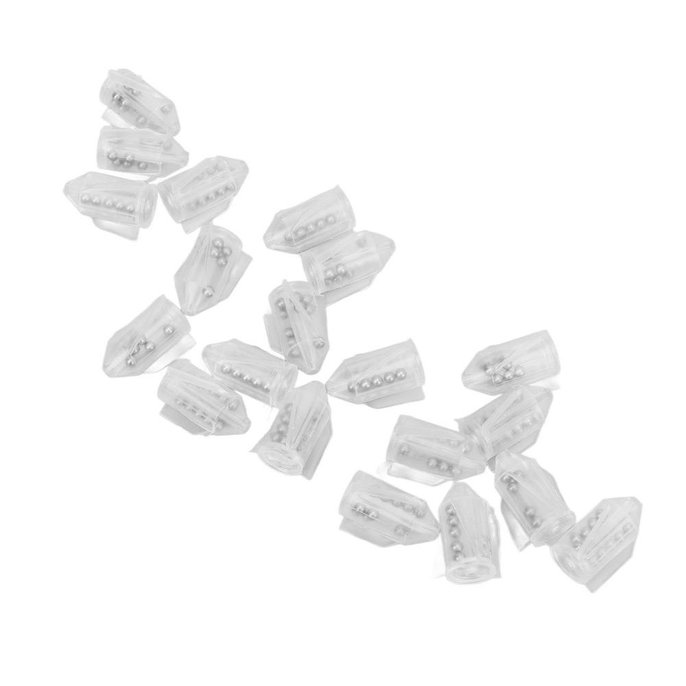 20PCS PVC Fishing Lure Rattles Multifunctional Fishing Bait Rattles Bait Weight Rattles  For Catfish
