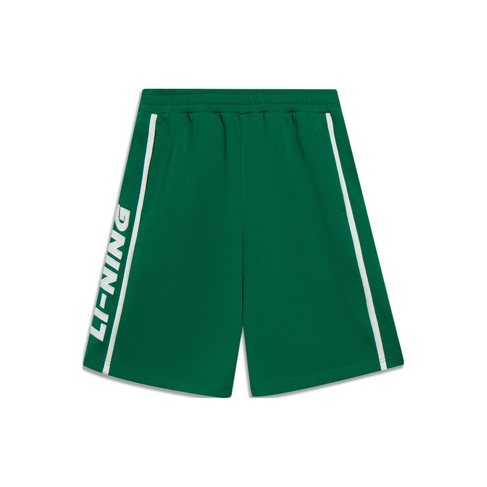 Li-Ning Stripe Embroidered Logo Shorts  Green  Men s AKST601-4 XXL