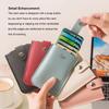 Stackable Pull-Out Card Holder Multi-Card Slots Credit Card Holder PU Leather Pocket Business Card