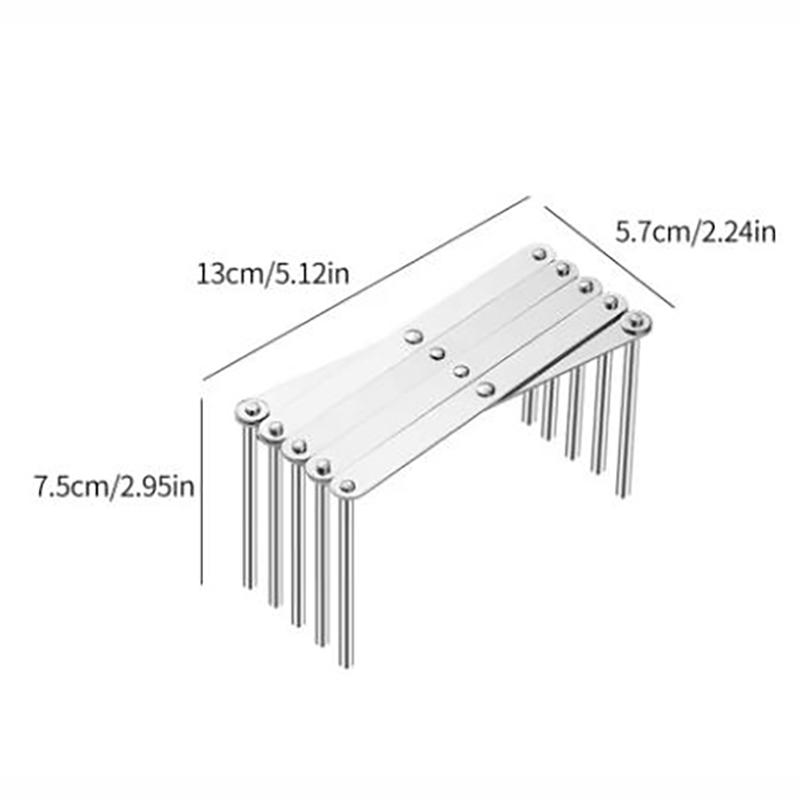 Stainless Steel Dish Rack - Adjustable Kitchen Drainer, Foldable Utensil Holder for Dishes, Cups, Pots & Lids | Space Saving