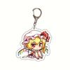 Anime Key Holder Eastern Project Mokou Kei Acrylic Keychain Bag Charm Anime Themed Collectible Toy