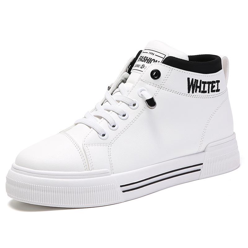 2023 Autumn Women's High-Top Breathable Sneakers: Korean Style Casual Sports Shoes 7612