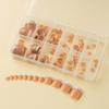 120x/Box French Tip False Nails Press On Nails Coffin False Nails Full Cover Stick on Nails Artificial Nails for Woman