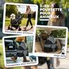 Dog Stroller, 3-in-1, Detachable, Foldable, Removable Bassinet, Suspension, Grey