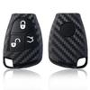 New Carbon Fiber Silicone Car Key Case For Mercedes Benz C B E R Class Gl Cls Clk Slk W203 W211 W204 3Bnt Remote Key Cover