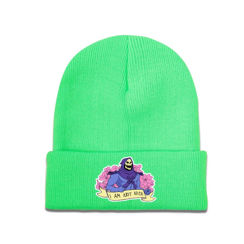 I Am not Nice He-Man and the Masters of the Universe Pălărie din tricot Beanie Pălării de iarnă Căldură din poliester Şapcă casual Unisex Cadou pentru femei