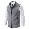 Casual Men's Vest, Vest, Camisole, Vest, Stand Up Collar, Sleeveless Knit, Casual, Thick, Autumn and Winter