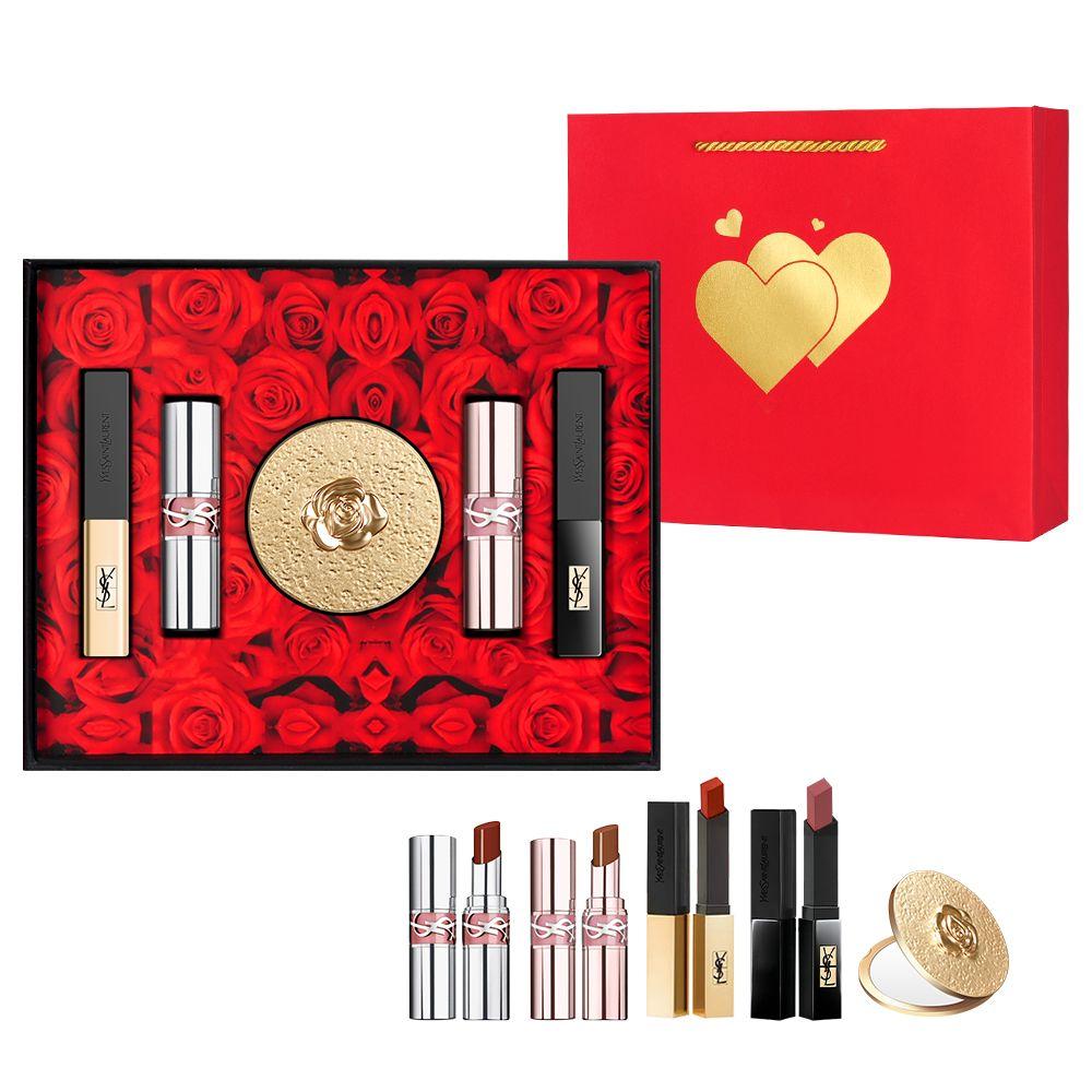 SAINT LAURENT Маленькая золотая помада Матовое покрытие С матовой текстурой Наборы макияжа