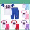 Kpop Demon Hunters Kids Summer Cotton Short Sleeve Shorts Set For Children