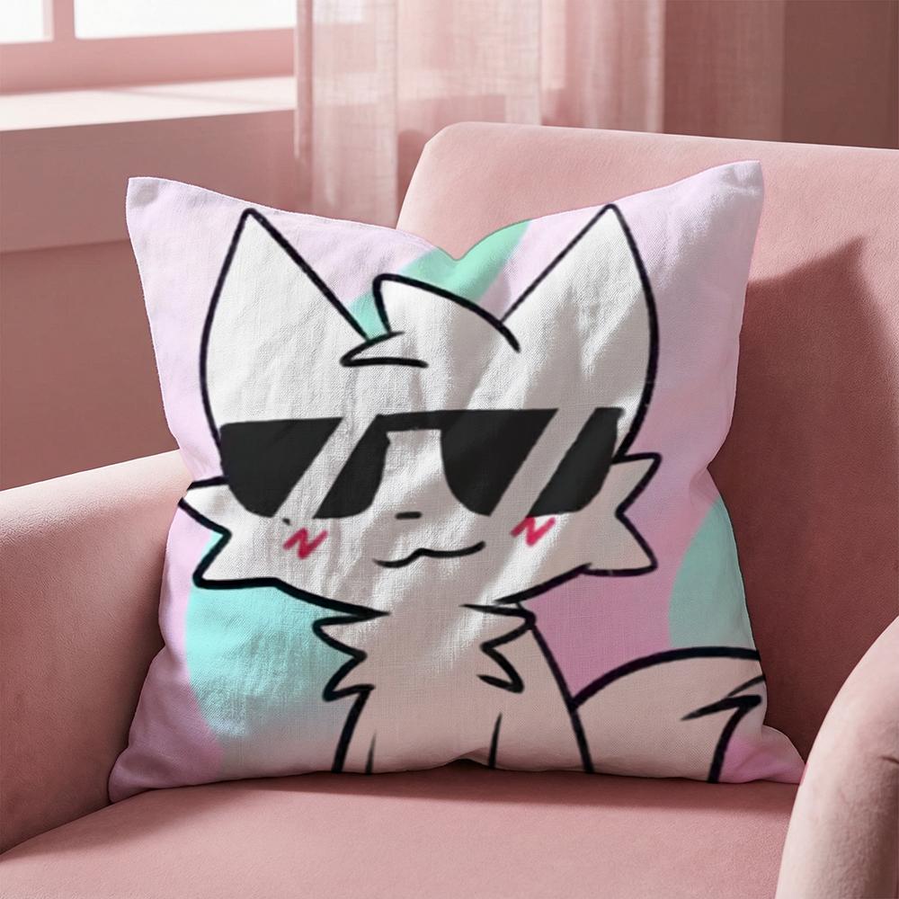 B-Boykisser Silly Cat Cute Cushion Cover Multi-Scene Pillow Cover for Home & Car - Reversible, Soft & Durable for Daily Use