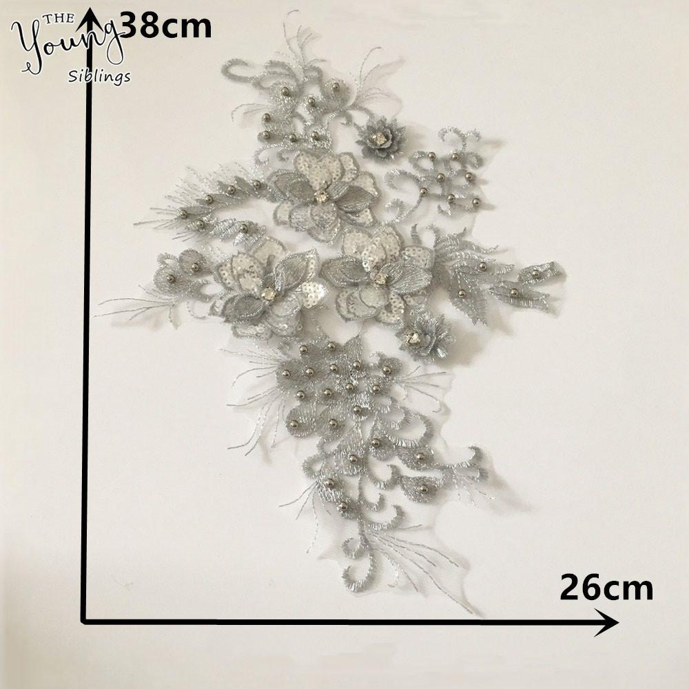 

Компьютерная вышивка Трехмерная вышивка золотой нитью Кружевной воротник с пайетками DIY Имитация жемчуга Кружево Кружевные аксессуары для одежды Style 1516 (1 piece)