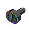 Car FM Transmitter PD Type-C Dual USB Car Charger Wireless Handsfree MP3 Player HiFi Music RGB Light