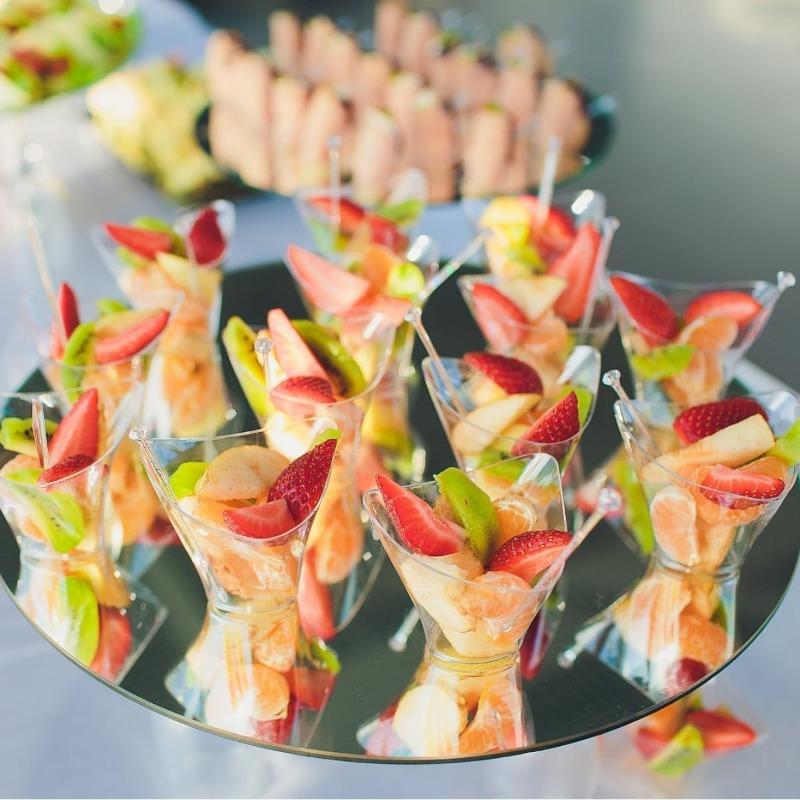 50PCS Disposable Plastic Dessert Cups Twisted Triangle Birthday Transparent Party Ice Cream Mousse Christmas Food Container