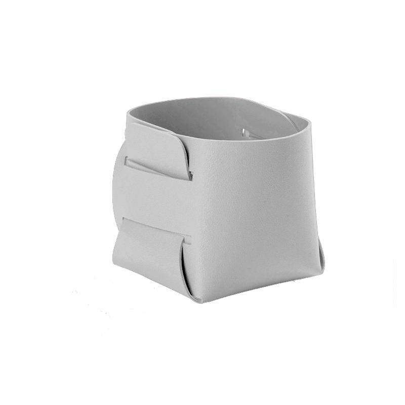 Многоцелевой настольный ящик для хранения из скандинавской кожи, инновационный дизайн для держателя кистей для макияжа, настольного органайзера