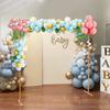 6.6x6.6FT Square Metal Wedding Arch Stand Flower Balloon Arch Stand Backdrop Frame Height Adjustable for Ceremony Party Decor