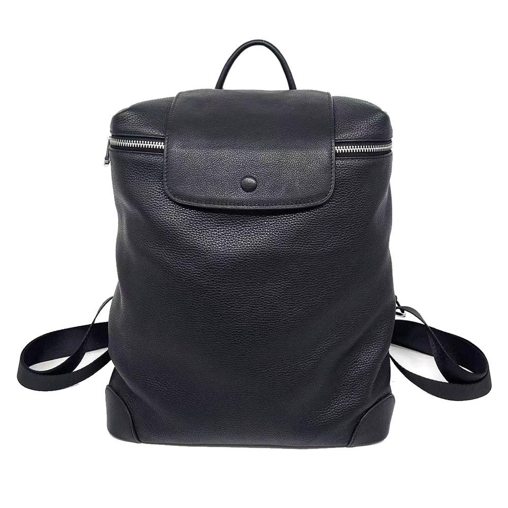 Women'S Backpack Leather Black First Layer Cowhide Backpack Versatile High-End Women'S Bag Bucket Women'S Bag