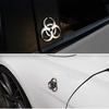 Umbrella Biohazard Car Logo, Umbrella Biochemical Modified Metal Car Sticker Body Sticker Rear Logo Side Logo