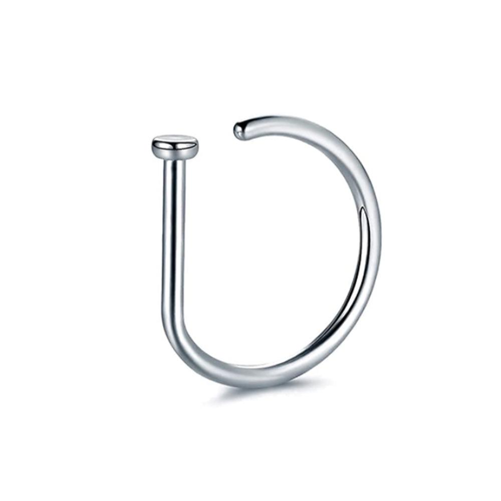D-Shaped Nose Ring F136 Medical Titanium Steel Piercing Jewelry