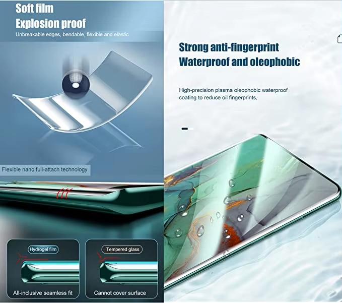 Folia ochronna na ekran z hydrożelu, 4 sztuki, dla oppo a58 a57 a56 a55 a54s a53 a52 a78 a74 a96 a95 a94 a93 a92s a91 a36 a35 a16s a15