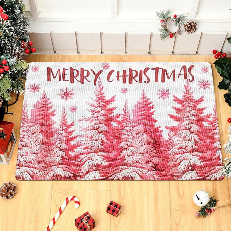 

1 шт. Кухонные коврики против усталости Снежные сосны Водонепроницаемые Нескользящие Толстые Мягкие Кухонные Коврики Сверхпрочный Комфортный Коврик для Стояния для Кухни 40*60cm