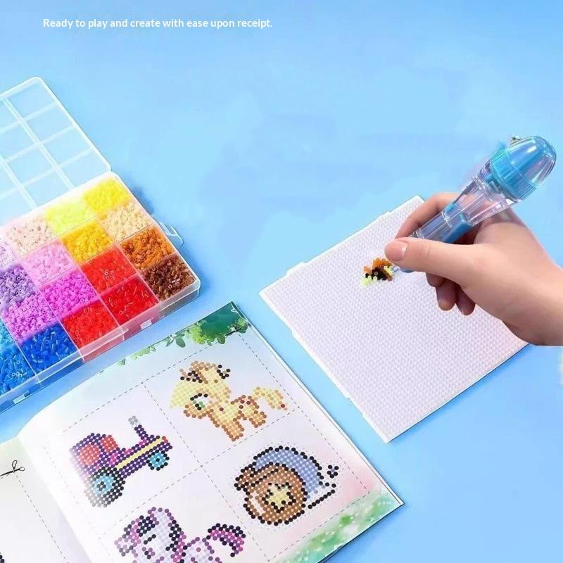 Diy Beaded Pens 2.6Mm 3D Pixel Puzzle Bead Diy Automatic Bead Pen Diy Handmade Bead Puzzle Pen Ergonomic Grip Design
