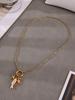Gold-Plated Stainless Steel Fish Pendant Necklace - Ocean Style Jewelry