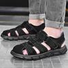 Classic Men Sandals Summer Genuine Leather Sandals For Men Outdoor Casual Luxury Sandal Retro Men Gladiator Shoes Big Size 38 -48