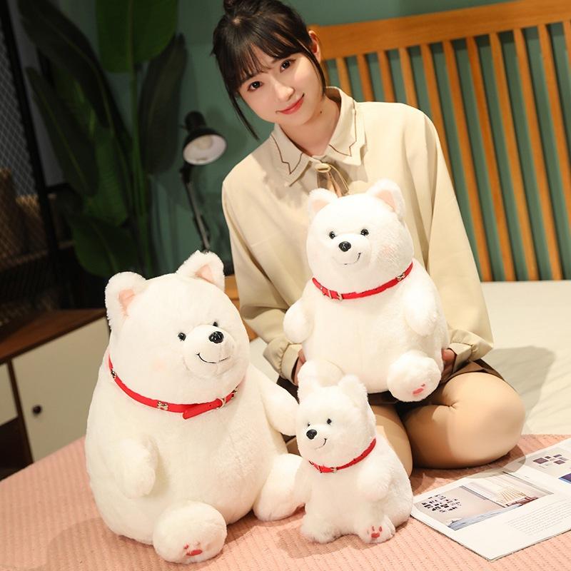 Cute Soft Cute Puppy Dog Yay Dog Doll Plush Toy Puppy Samoyed Dog Doll Children'S Doll