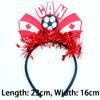 2026 Football Cheer Headband, National Flag Team Support Headwear, Cheerleader Hair Accessories, Game Celebration Decorations