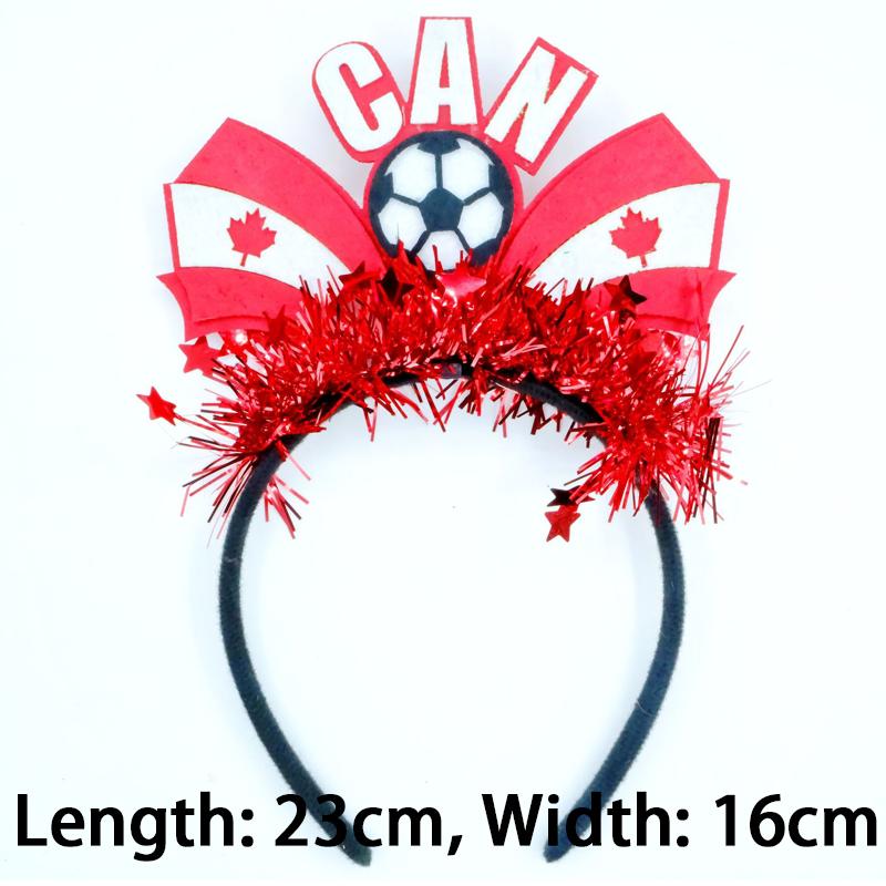 2026 Football Cheer Headband, National Flag Team Support Headwear, Cheerleader Hair Accessories, Game Celebration Decorations