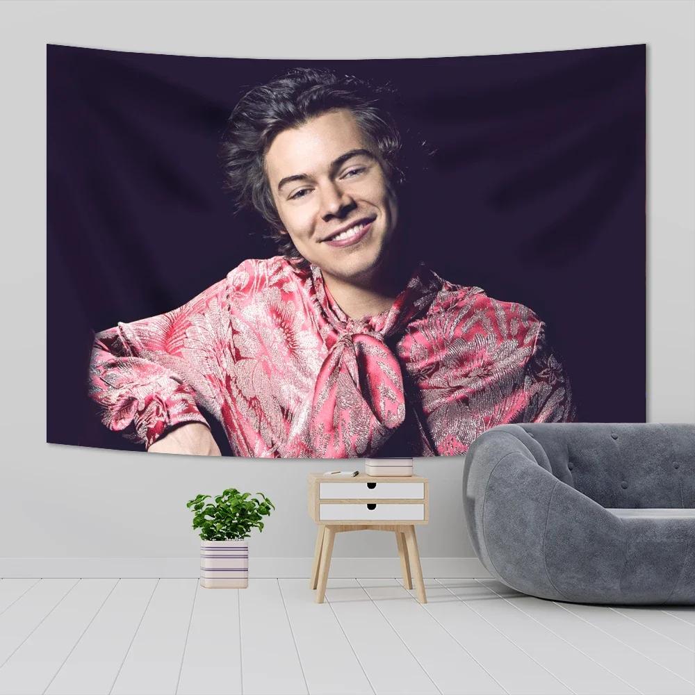 Handsome Male Celebrity Portrait Tapestry Celebrity Photo Design Perfect for Fan Room Decoration Large Wall Hanging Artwork