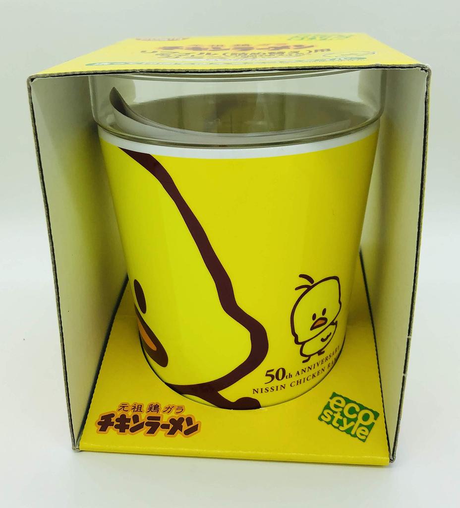 Hario Glass Original Chicken Broth Chicken Ramen Refill Cup, Microwave-Safe
