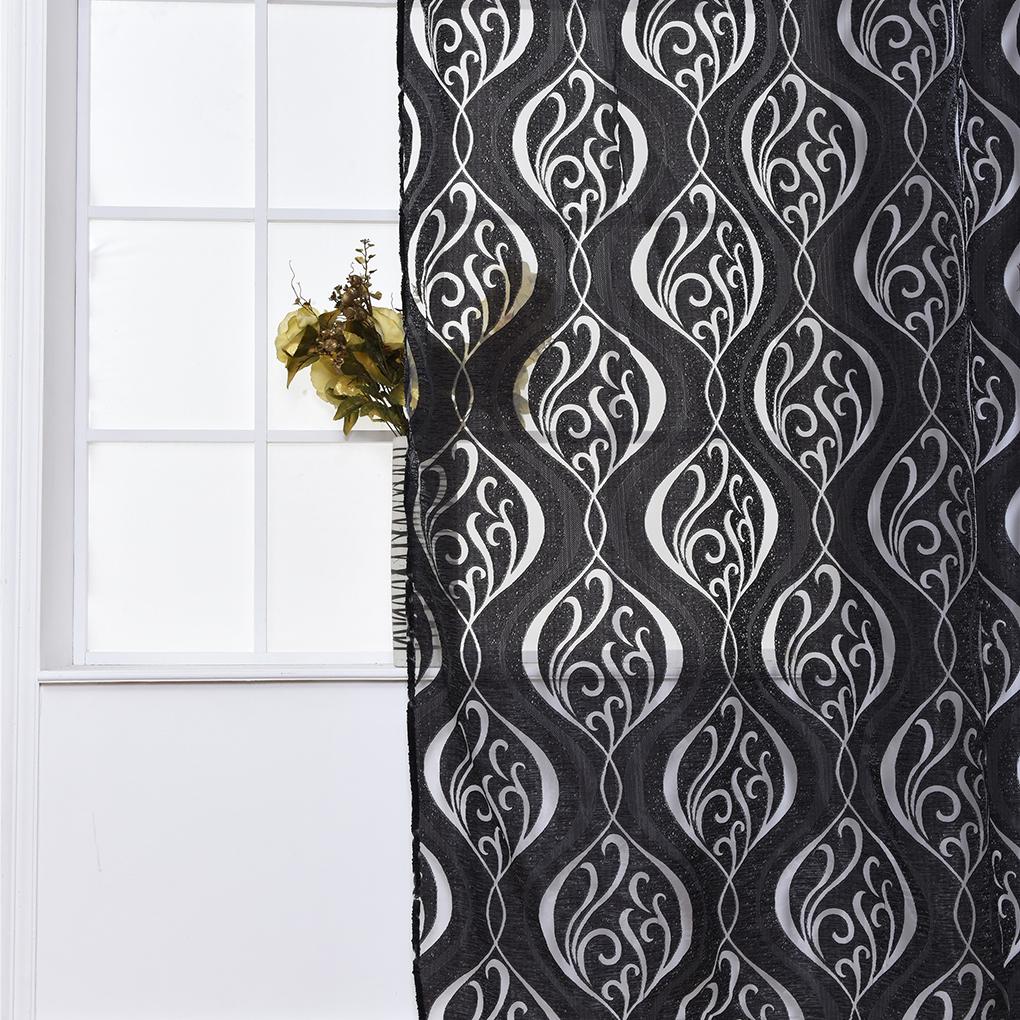 Curtains Translucent Window Tulle Drape Panel Sheer Scarf Valances 100*200/250