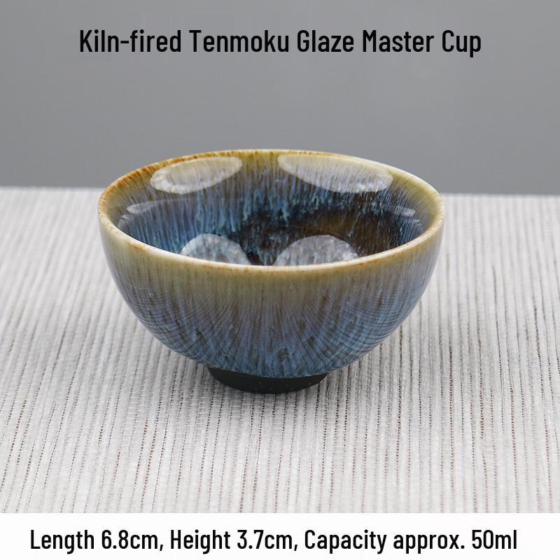 Jianware Kiln-Changed Gongfu Ceramic Tea Cup – Premium Personal Use for Men and Women