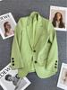2025 Spring/Autumn Off-White Women's High-End Korean Style Versatile Suit Jacket for Casual & Commuting