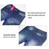 Imitation-Denim-Leggings mit Schmetterlingsdruck und Po-Lifting für Damen - Super elastisch, Neun-Punkt-Länge