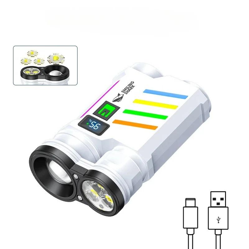 

Многофункциональный рабочий свет COB прожектор, интегрированный с люминесцентной полосой, цифровой дисплей, высокая яркость, освещение, фонарик Random