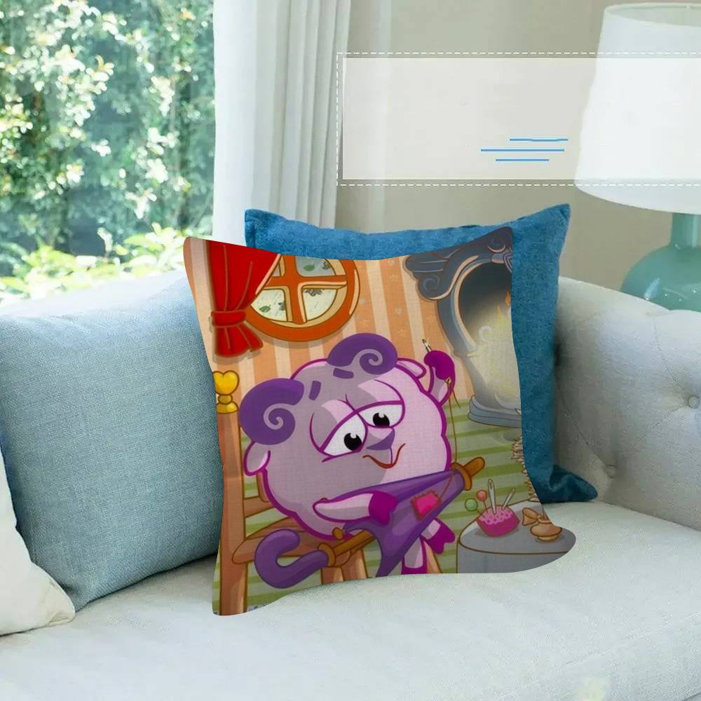 Cuscino Rettangolare Divertente Cartone Animato Carino kKikoRiki Smeshariki Chiko Copricuscino Decorativo Federa per Cuscino Custodia per Cuscino Stampata per Divano