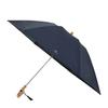 Moonbat Folding Rain or Premium Light Heat and UV Solid Logo Parasol, Shine, Blocking, Protection, Embroidery, Blue, 22-084-11977-02